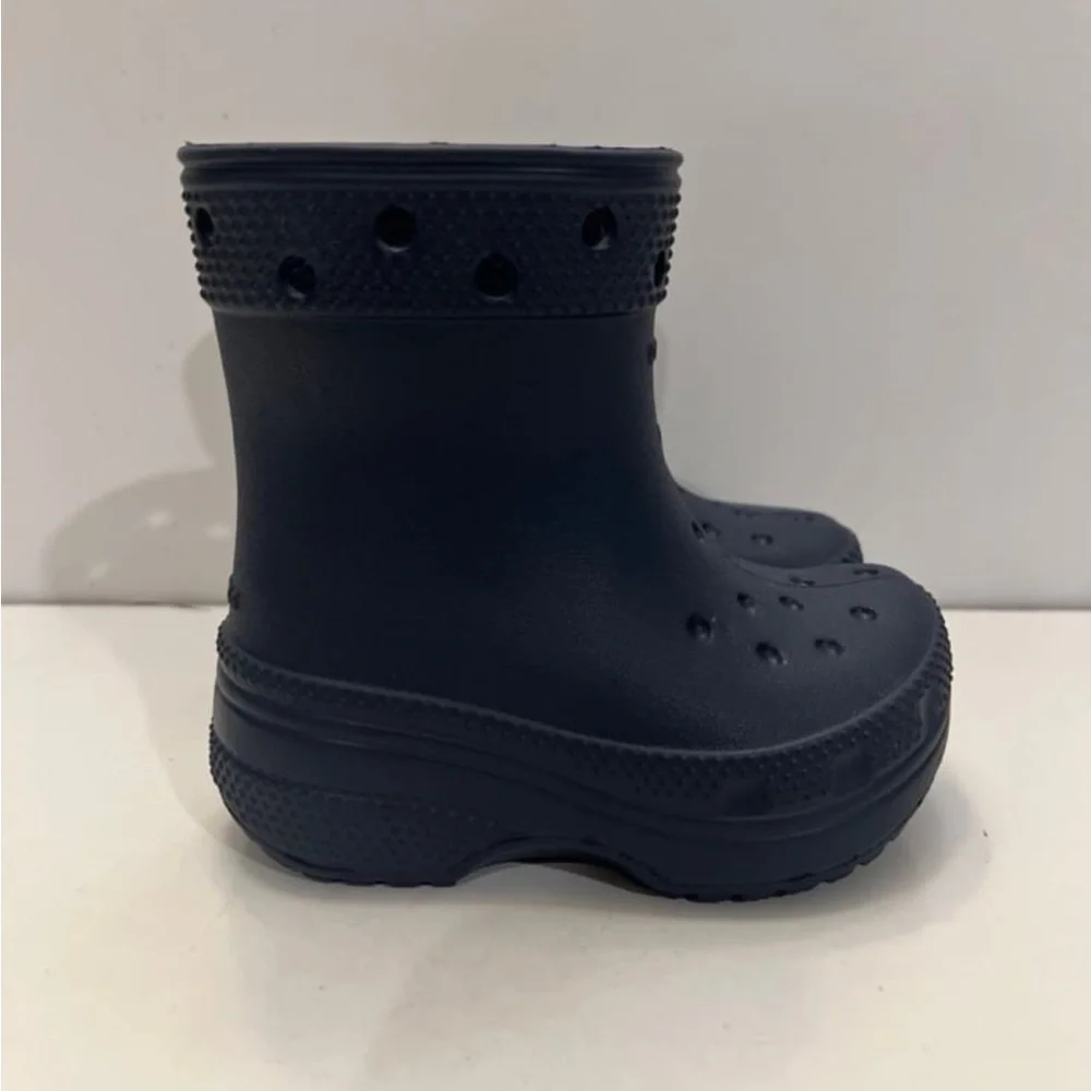 Crocs Kids Classic Boot T Navy Croslite Toddler size 5C